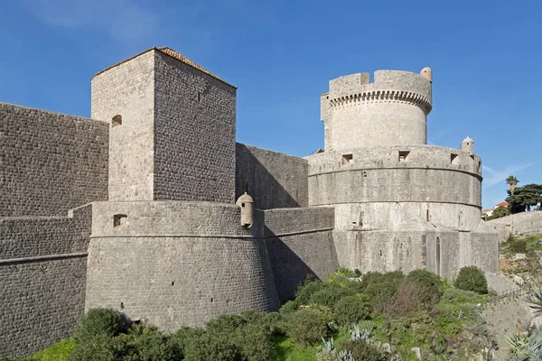 Fort Minceta Mur Miejski Stare Miasto Dubrownik Chorwacja Europa — Zdjęcie stockowe