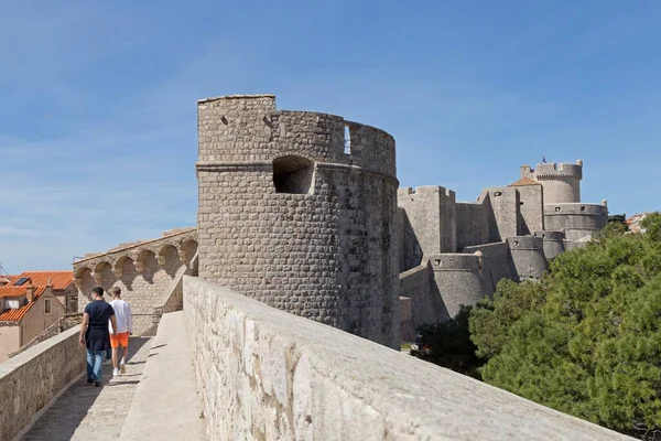 Minceta Fort Stadtmauer Altstadt Dubrovnik Kroatien Europa — Stockfoto