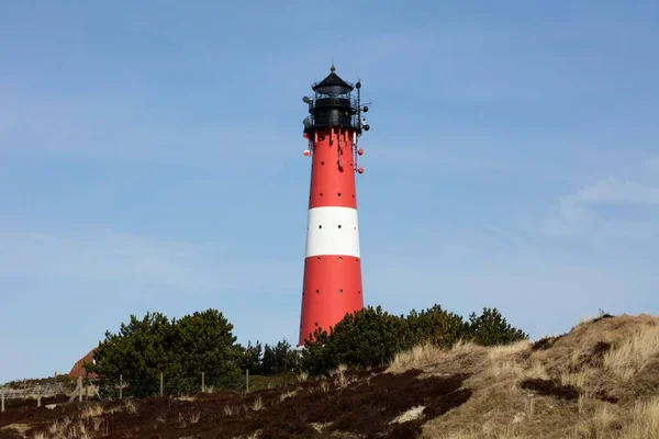 Leuchtturm Hrnum Sylt Nordfriesische Insel Nordfriesland Schleswig Holstein Deutschland Europa — Stockfoto