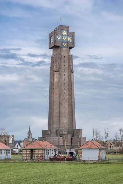 Yserturm Denkmal Des Ersten Weltkriegs Diksmuide Westflandern Belgien Europa — Stockfoto