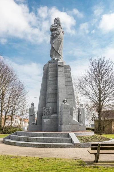 Ijzer Denkmal Erster Weltkrieg Erinnert Die Überflutung Der Front Gegen — Stockfoto