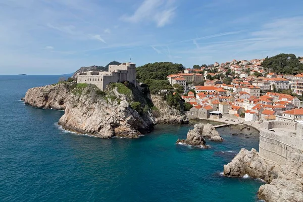 Fort Lovrijenac Oude Binnenstad Dubrovnik Kroatië Europa — Stockfoto