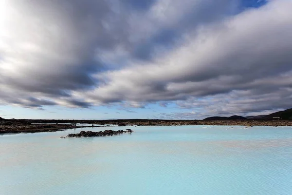 Blue Lagoon Lähellä Grindavik Geoterminen Bath Reykjanes Niemimaa Lounais Islanti — kuvapankkivalokuva
