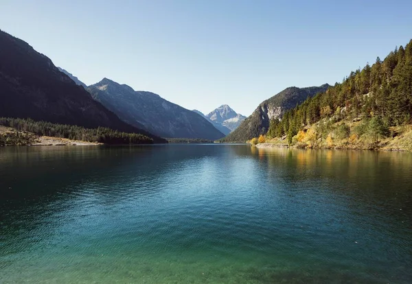 Lake Plansee Ammergau Alps Τιρόλο Αυστρία Ευρώπη — Φωτογραφία Αρχείου