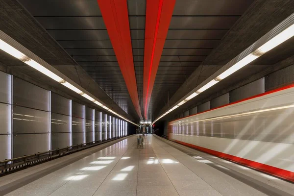Tunnelbanestation Ziegelstein Nürnberg Mellersta Franken Bayern Tyskland Europa — Stockfoto