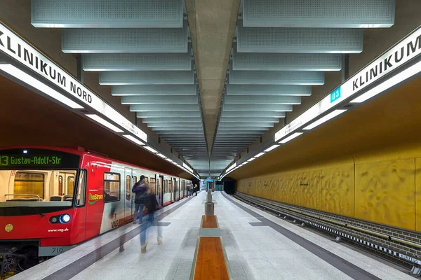 Tunnelbanestation Klinikum Nord Frth Mellersta Franken Bayern Tyskland Europa — Stockfoto