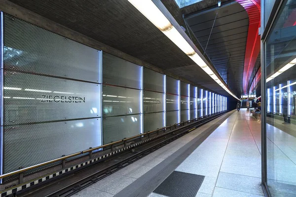 Ziegelstein Metróállomás Nürnberg Közép Franconia Bajorország Németország Európa — Stock Fotó