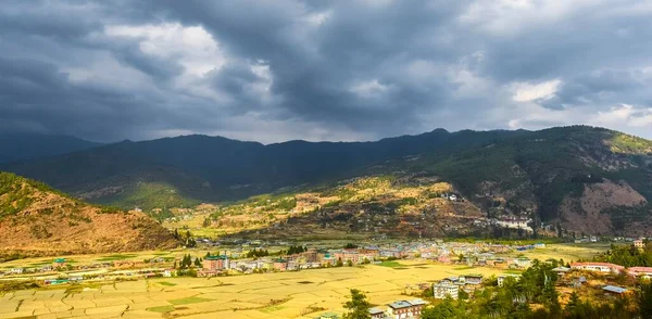Vue Sur Paro Vallée Paro Région Himalaya Bhoutan Asie — Photo