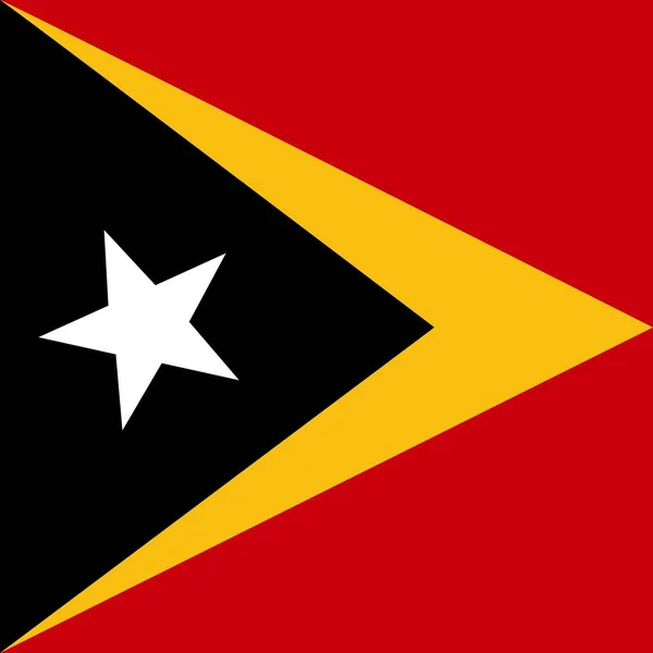 Oficjalna Bandera Narodowa Timor Wschodni Osttimor — Zdjęcie stockowe