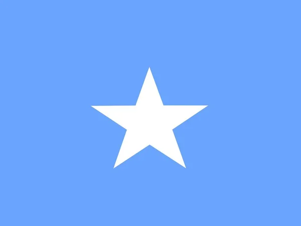 Somali Nin Resmi Ulusal Bayrağı — Stok fotoğraf