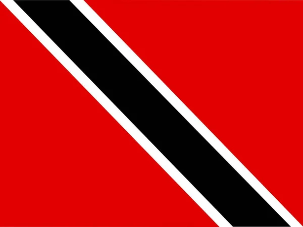 Official National Flag Trinidad Tobago — Stock Photo, Image