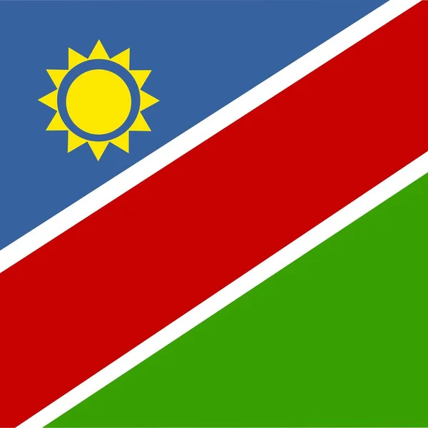 Official National Flag Namibia — Stock Photo, Image