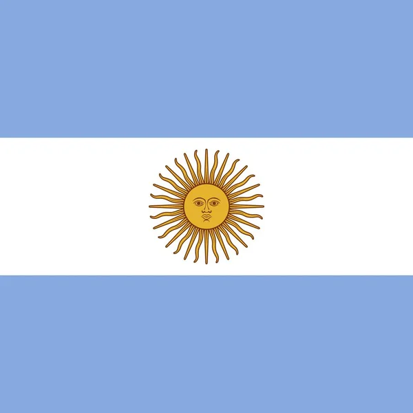 Argentinas Officiella Nationella Flagga — Stockfoto