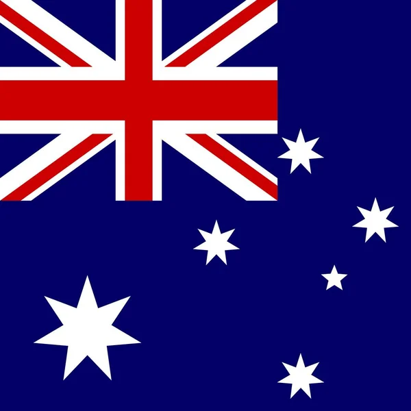 Государственный Флаг Австралии — стоковое фото