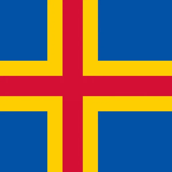 Bandiera Nazionale Ufficiale Delle Isole Terrestri — Foto Stock