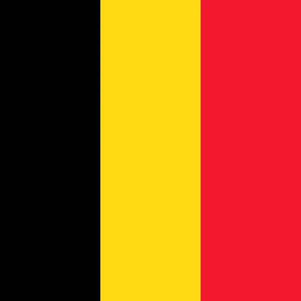 Belgium Hivatalos Nemzeti Lobogója — Stock Fotó