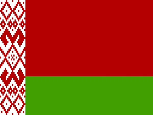Bandeira Nacional Oficial Bielorrússia — Fotografia de Stock