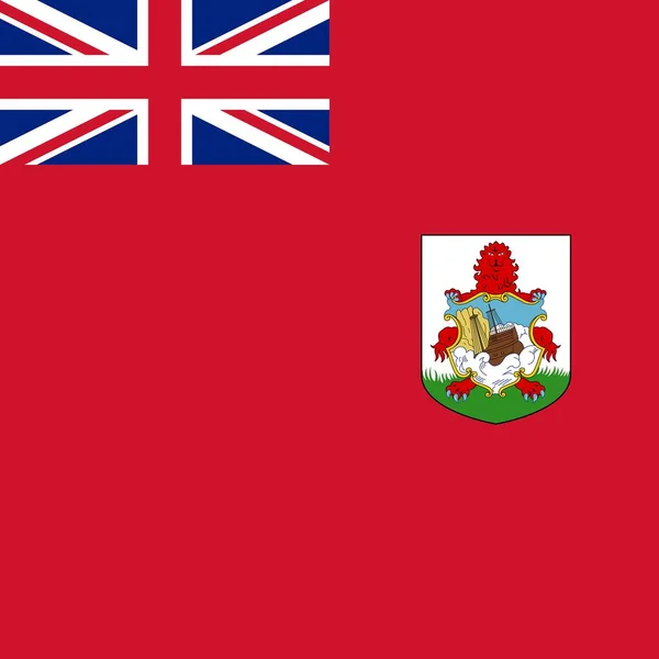 Officiële Nationale Vlag Van Bermuda — Stockfoto