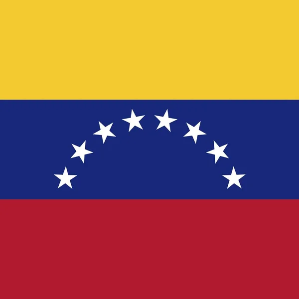 Bandeira Nacional Oficial República Bolivariana Venezuela — Fotografia de Stock