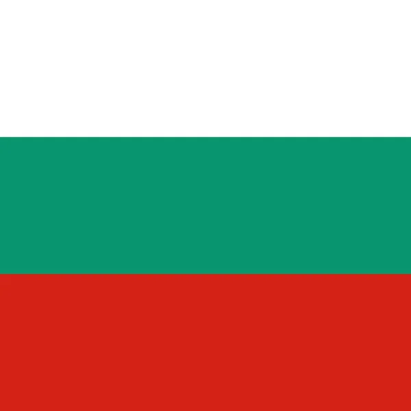 Oficjalna Bandera Narodowa Bułgarii — Zdjęcie stockowe
