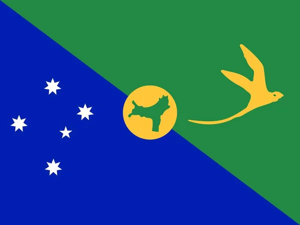 Bandera Nacional Oficial Christmas Island —  Fotos de Stock