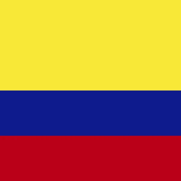 哥伦比亚官方国旗 — 图库照片