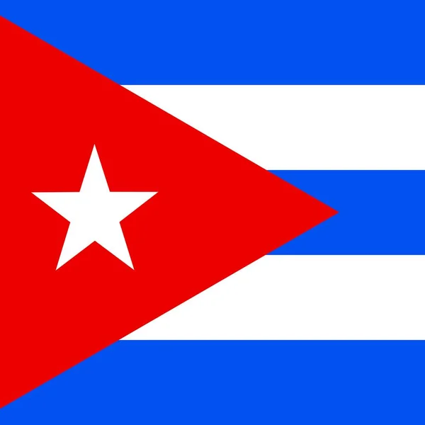 Official National Flag Cuba — Stock Photo, Image