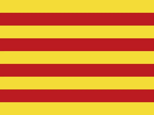 Officiële Vlag Van Catalonië — Stockfoto