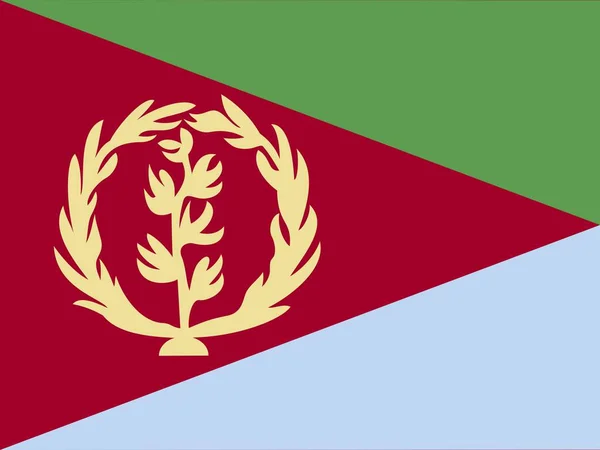 Official National Flag Eritrea — Stock Photo, Image