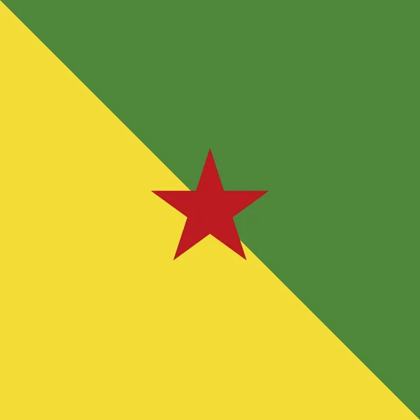 Franska Guyanas Officiella Nationella Flagga — Stockfoto