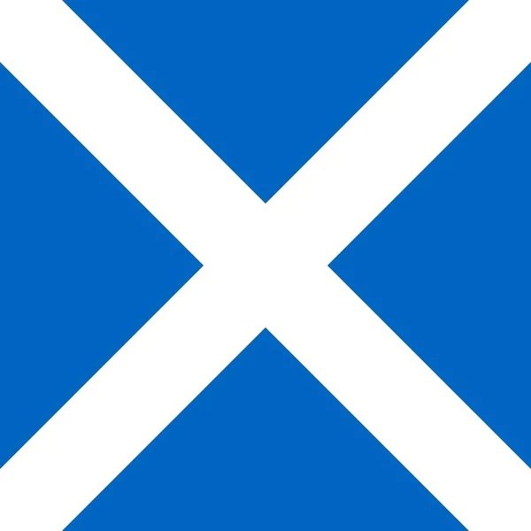 Official National Flag Scotland — Stock Photo, Image