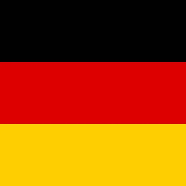 Oficjalna Flaga Narodowa Niemiec — Zdjęcie stockowe