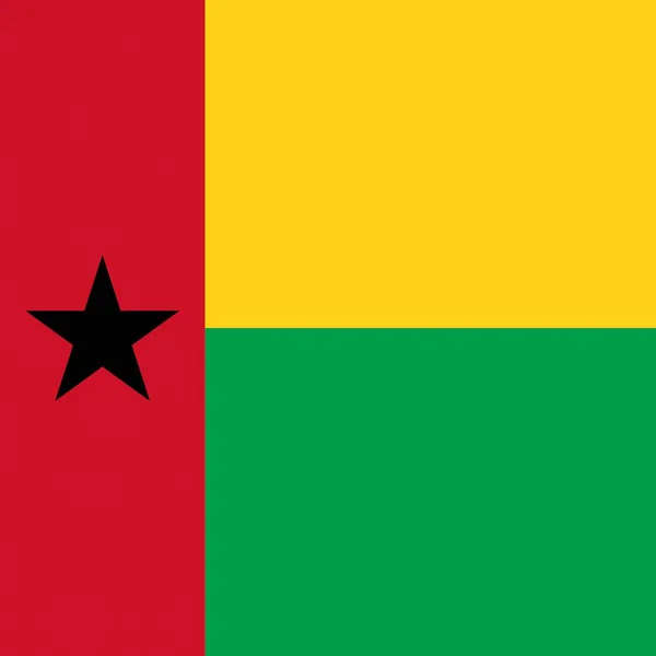 Государственный Флаг Гвинеи Бисау — стоковое фото