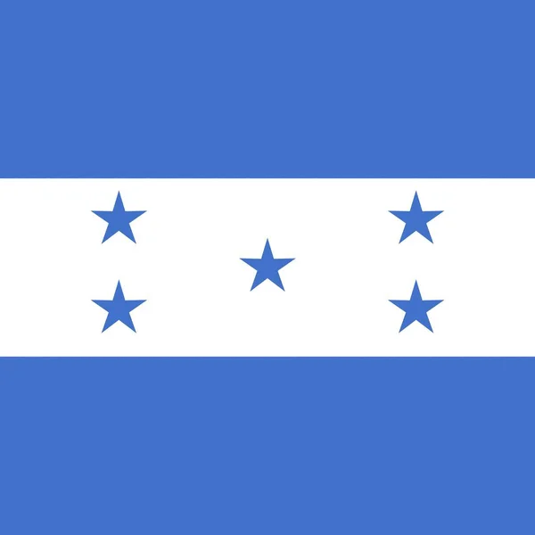 Oficjalna Bandera Narodowa Hondurasu — Zdjęcie stockowe
