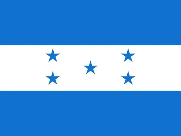Oficjalna Bandera Narodowa Hondurasu — Zdjęcie stockowe