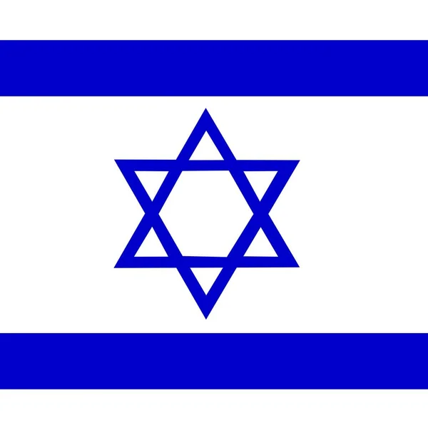 Official National Flag Israel — Stock Photo, Image