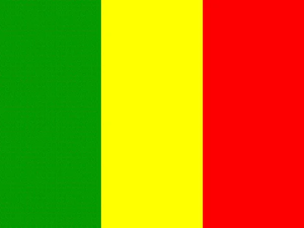 Mali Hivatalos Nemzeti Lobogója — Stock Fotó