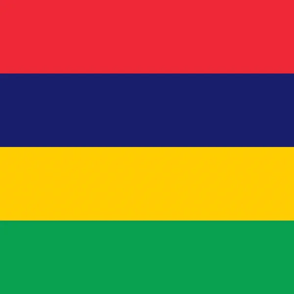 Bandeira Nacional Oficial Maurícia — Fotografia de Stock