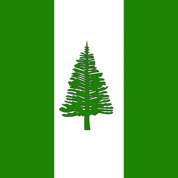 Offizielle Nationalflagge Der Insel Norfolk — Stockfoto