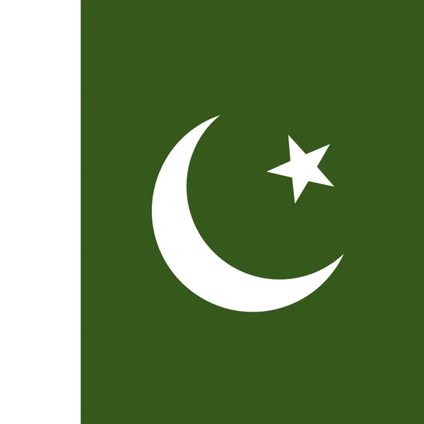 Offizielle Nationalflagge Pakistans — Stockfoto