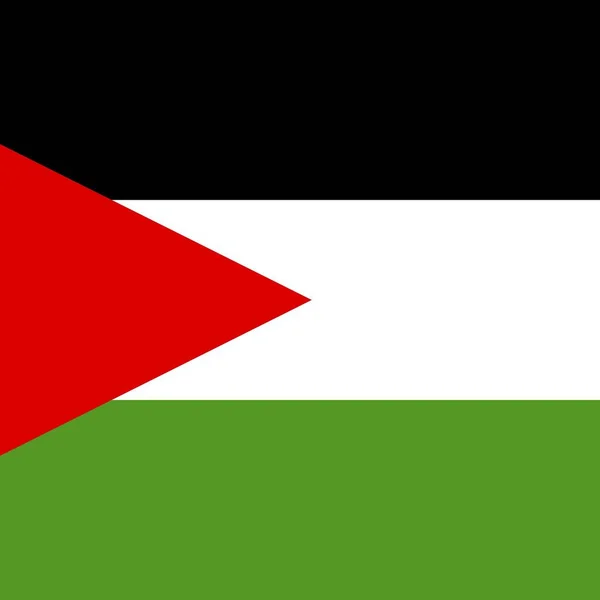 Offizielle Nationalflagge Palästinas — Stockfoto