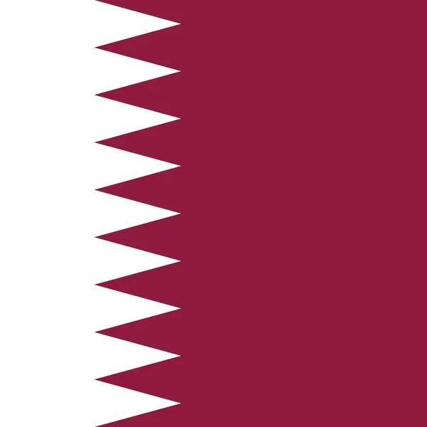 Bandeira Nacional Oficial Qatar — Fotografia de Stock