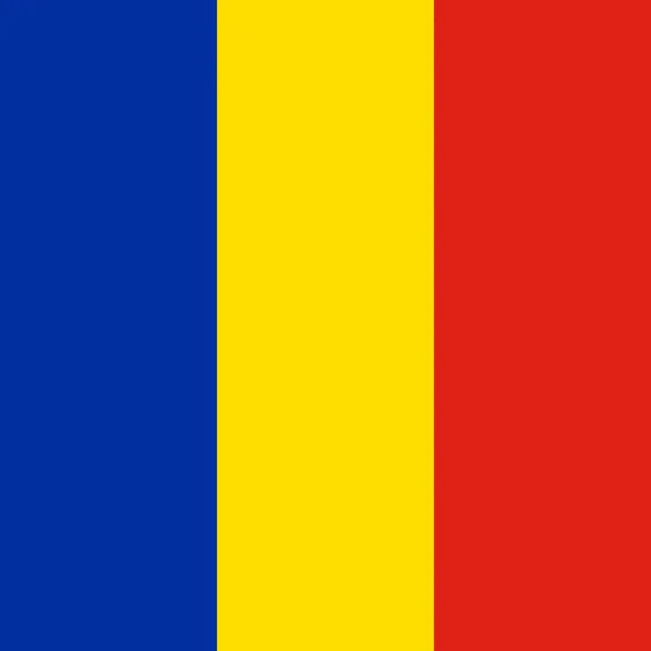 Επίσημη Εθνική Σημαία Της Ρουμανίας — Φωτογραφία Αρχείου