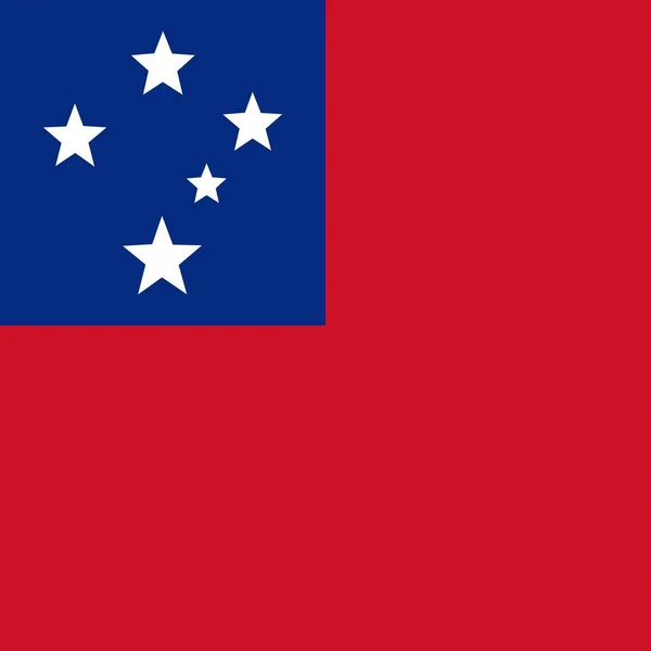 Samoa Nın Resmi Ulusal Bayrağı — Stok fotoğraf
