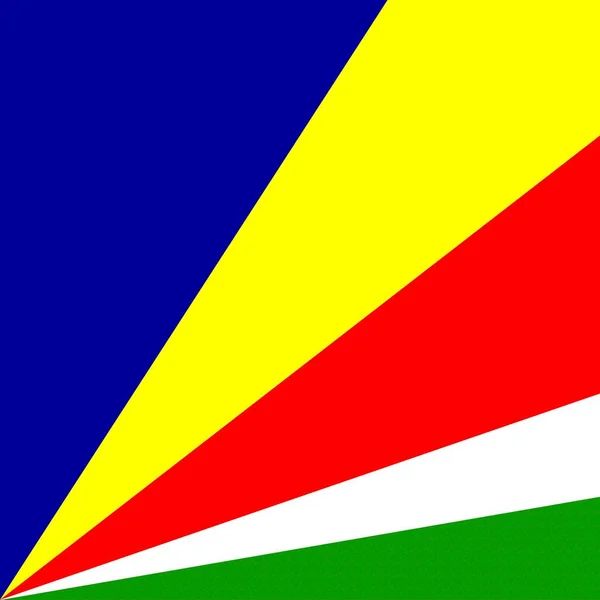 Bandera Nacional Oficial Seychelles —  Fotos de Stock