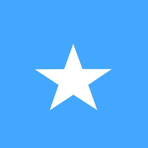 Oficjalna Bandera Narodowa Somalii — Zdjęcie stockowe