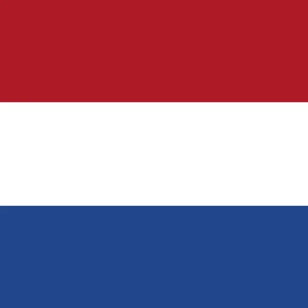 Oficiální Národní Vlajka Nizozemska — Stock fotografie