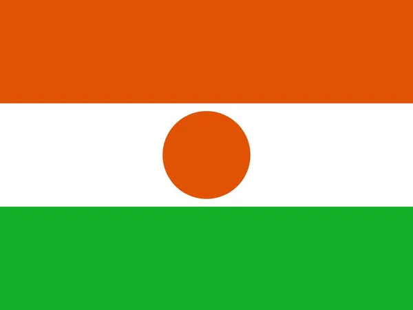 Official National Flag Niger — Stock Photo, Image