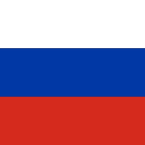 Rusya Federasyonu Rusya Avrupa Resmi Ulusal Bayrağı — Stok fotoğraf