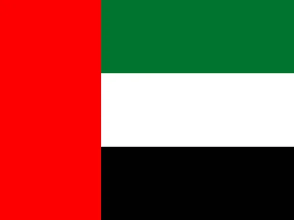 Bandeira Nacional Oficial Dos Emirados Árabes Unidos — Fotografia de Stock